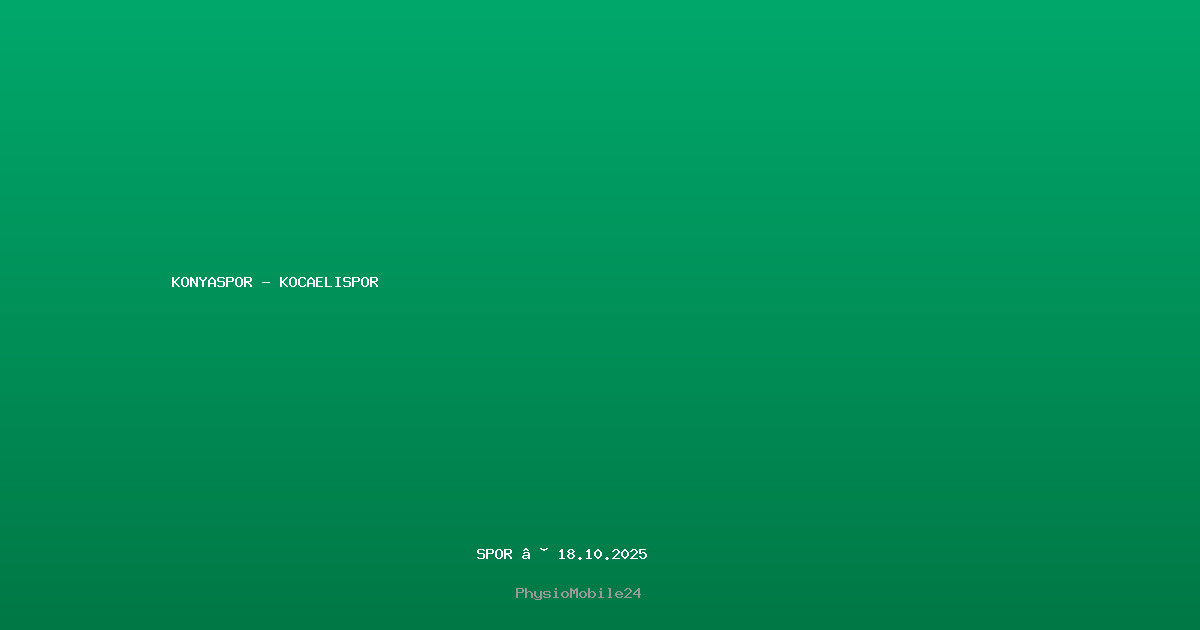 konyaspor - kocaelispor