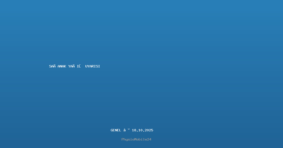 sağanak yağış uyarısı